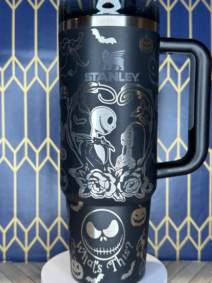 ✨ 40oz Spooky Glow Collector’s Mug – Nightmare Before Christmas Edition