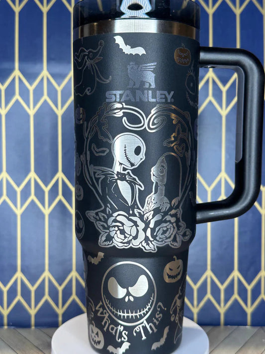 ✨ 40oz Spooky Glow Collector’s Mug – Nightmare Before Christmas Edition