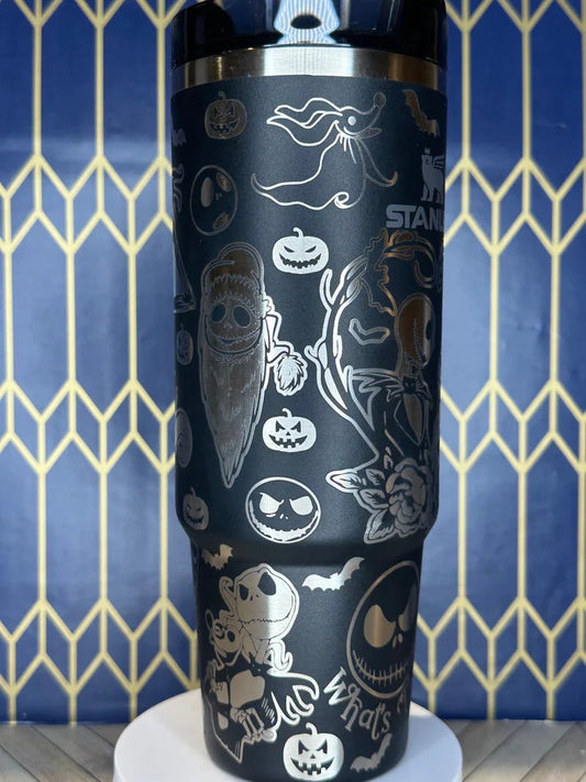 ✨ 40oz Spooky Glow Collector’s Mug – Nightmare Before Christmas Edition