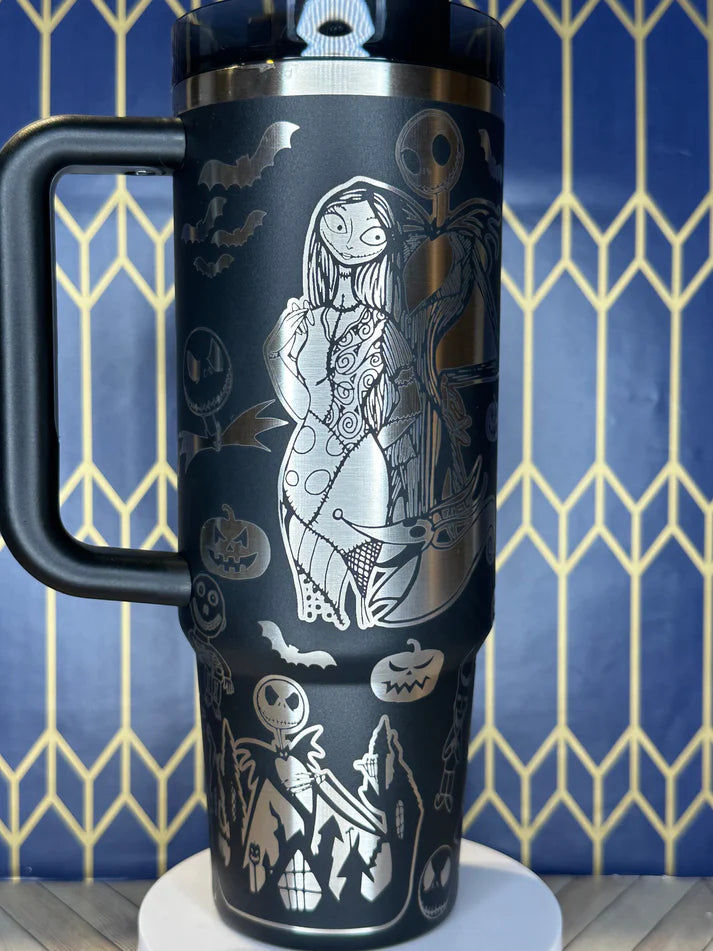 ✨ 40oz Spooky Glow Collector’s Mug – Nightmare Before Christmas Edition