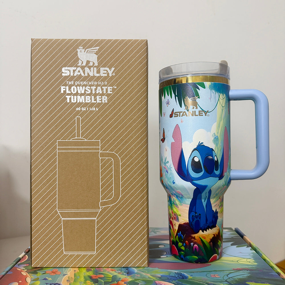 🌌 Limited Edition Jack & Sally 40oz Stainless Steel Travel Cup