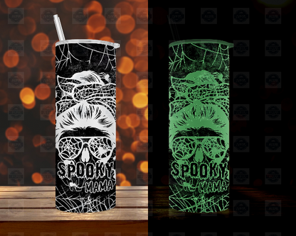 🎃 Glow-in-the-Dark Halloween Tumbler with Straw