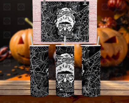🎃 Glow-in-the-Dark Halloween Tumbler with Straw