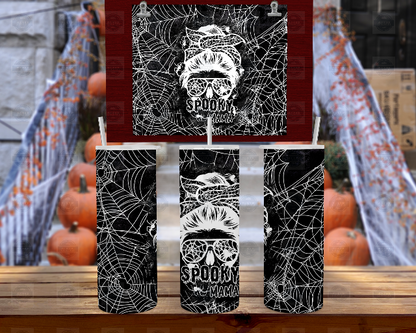 🎃 Glow-in-the-Dark Halloween Tumbler with Straw